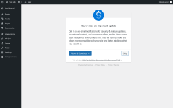 Page screenshot: ‹ Test site — WordPress