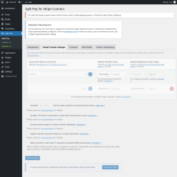 Page screenshot: Split Pay &rarr; 
									Global Transfer Settings								