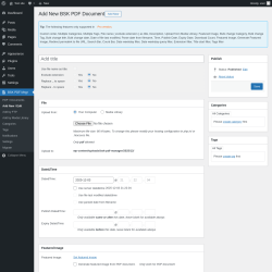 Page screenshot: BSK PDF Mngr → Add New / Edit