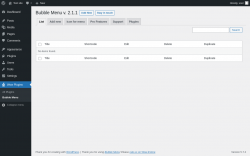 Page screenshot: Wow Plugins → Bubble Menu