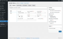 Page screenshot: Wow Plugins → Bubble Menu → Add new