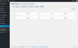 Page screenshot: Wow Plugins → Bubble Menu