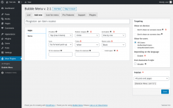 Page screenshot: Wow Plugins → Bubble Menu → Add new