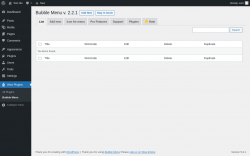 Page screenshot: Wow Plugins → Bubble Menu
