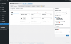 Page screenshot: Wow Plugins → Bubble Menu → Add new