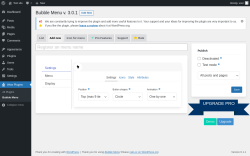 Page screenshot: Wow Plugins → Bubble Menu → Add new