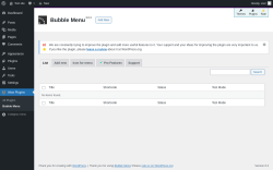 Page screenshot: Wow Plugins → Bubble Menu