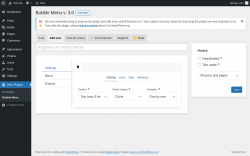 Page screenshot: Wow Plugins → Bubble Menu → Add new
