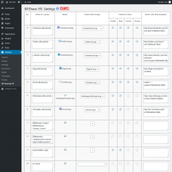 Page screenshot: Settings &rarr; BP Sharing YR