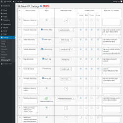 Page screenshot: Settings &rarr; BP Sharing YR