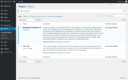 Page screenshot: Plugins &lsaquo; Test site &mdash; WordPress