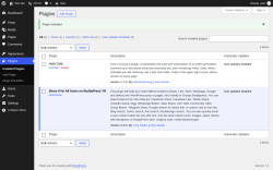 Page screenshot: Plugins &lsaquo; Test site &mdash; WordPress