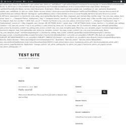 Page screenshot: Test site &ndash; Just another WordPress site