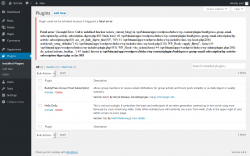 Page screenshot: Plugins ‹ Test site — WordPress