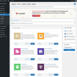 Page screenshot: rtMedia → Premium