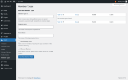 Page screenshot: Users &rarr; Member Types