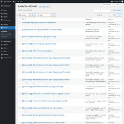 Page screenshot: Emails