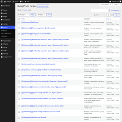 Page screenshot: Emails