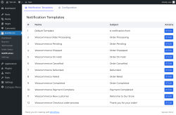 Page screenshot: BuildEcom → Notification