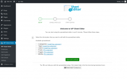 Page screenshot: WP Sheet Editor