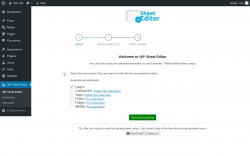 Page screenshot: WP Sheet Editor