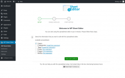 Page screenshot: WP Sheet Editor