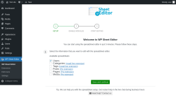 Page screenshot: WP Sheet Editor