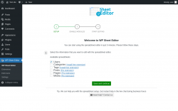 Page screenshot: WP Sheet Editor