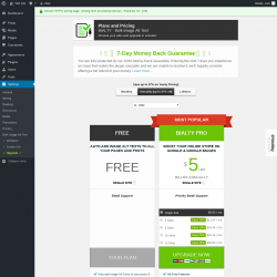 Page screenshot: Settings → Upgrade  ➤