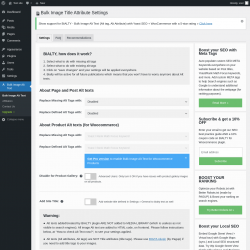 Page screenshot: Bulk Image Alt Text
