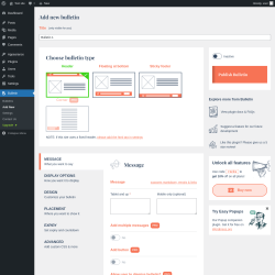 Page screenshot: Bulletin → Add New
