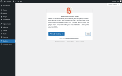 Page screenshot: Bulletin ‹ Test site — WordPress