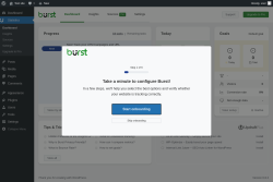 Page screenshot: Dashboard ‹ Test site — WordPress