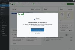 Page screenshot: Dashboard ‹ Test site — WordPress