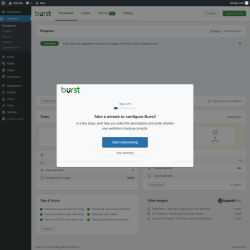 Page screenshot: Dashboard ‹ Test site — WordPress