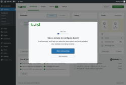 Page screenshot: Dashboard &lsaquo; Test site &mdash; WordPress