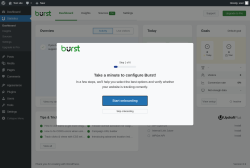 Page screenshot: Dashboard &lsaquo; Test site &mdash; WordPress