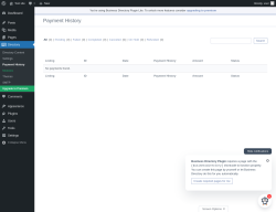 Page screenshot: Directory → Payment History