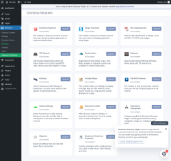 Page screenshot: Directory → Modules
