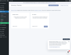 Page screenshot: Directory → Themes