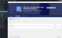 Page screenshot: Business Profile → Schemas