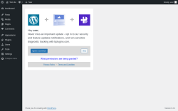 Page screenshot: ‹ Test site — WordPress