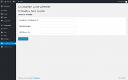 Page screenshot: CloudFront Settings