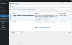 Page screenshot: Plugins ‹ Test site — WordPress