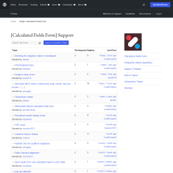 Page screenshot: Calculated Fields Form → Online Help