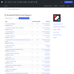Page screenshot: Calculated Fields Form → Online Help
