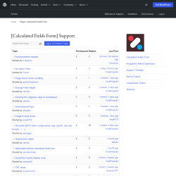 Page screenshot: Calculated Fields Form → Online Help