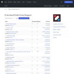 Page screenshot: Calculated Fields Form → Online Help