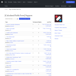 Page screenshot: Calculated Fields Form → Online Help
