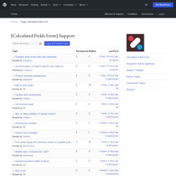Page screenshot: Calculated Fields Form → Online Help